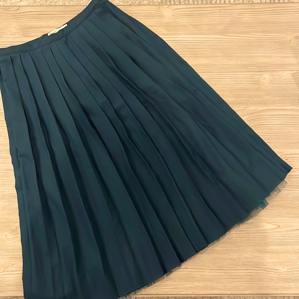 Pleated Midi Skirt